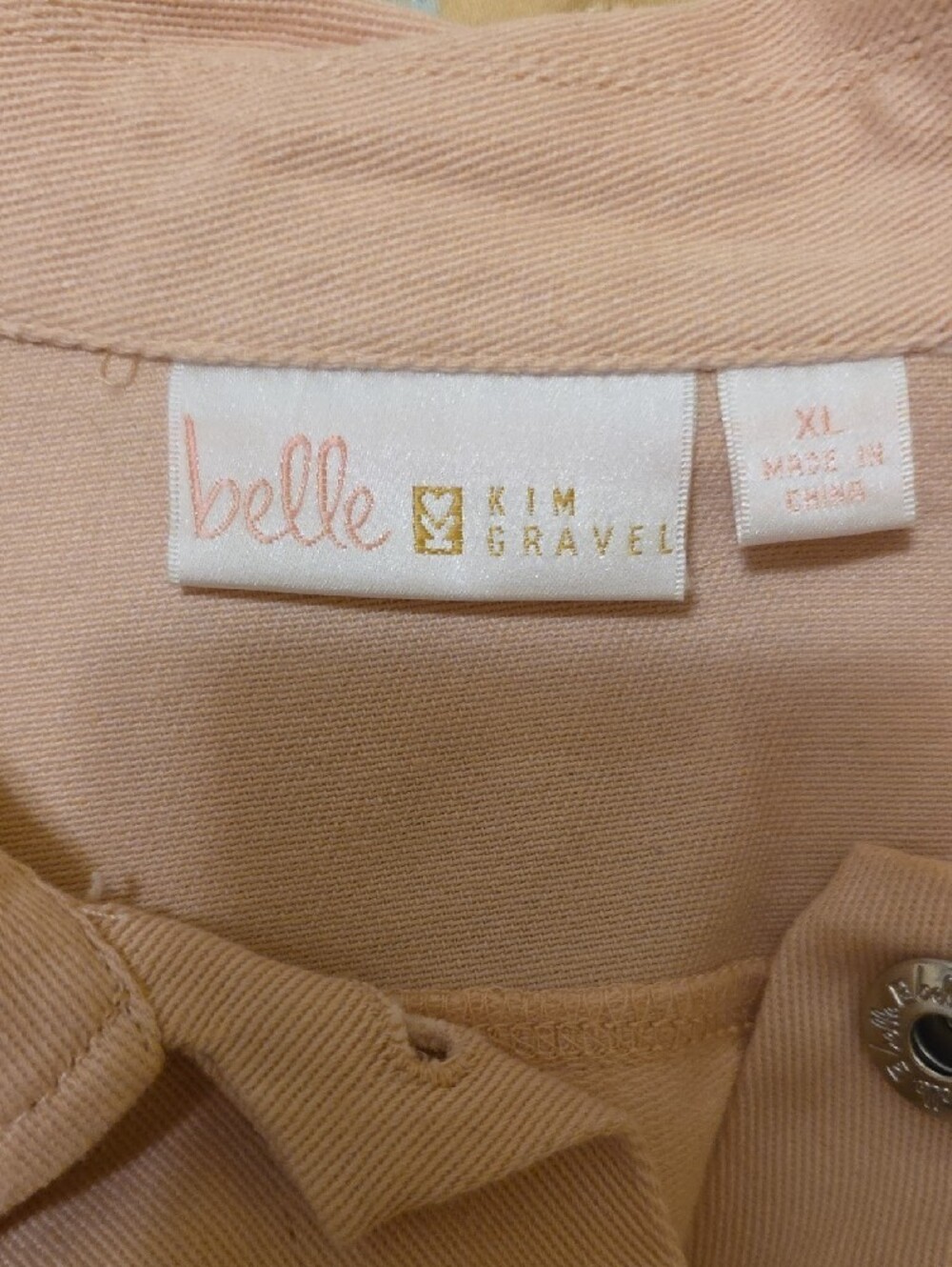 Belle by Kim Gravel Light Pink Jean Jacket - Picture 4 of 4